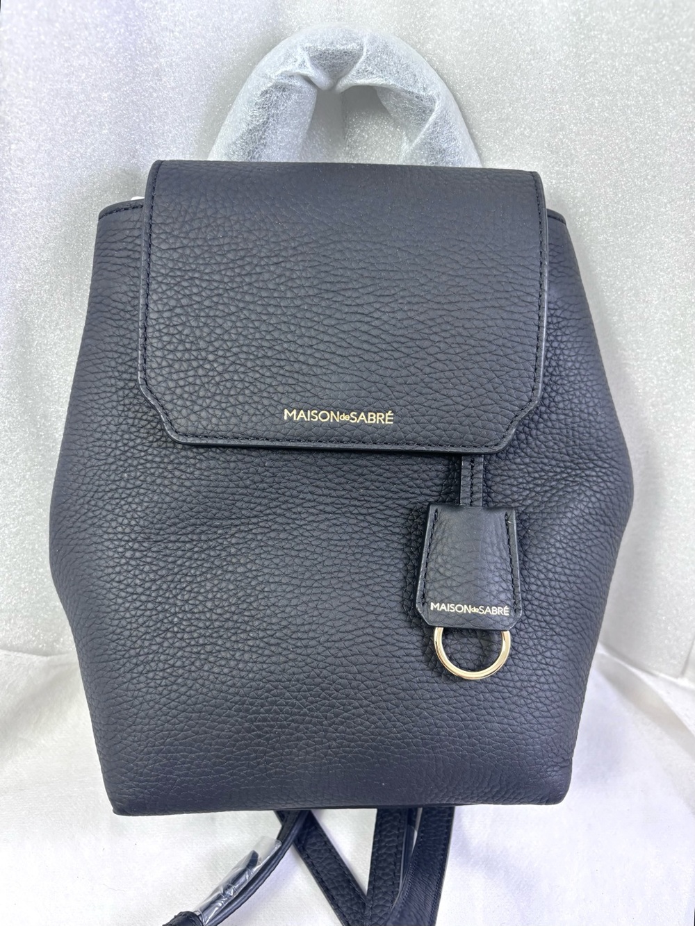 Maison de Sabre Mini Soft Backpack. Black/ Gold. - Picture 5 of 17